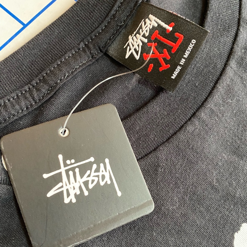 DS 2011 FRAGMENT DESIGN x STUSSY JAPAN RELIEF T-SHIRT VTG Mens XL RARE π - Picture 2 of 8